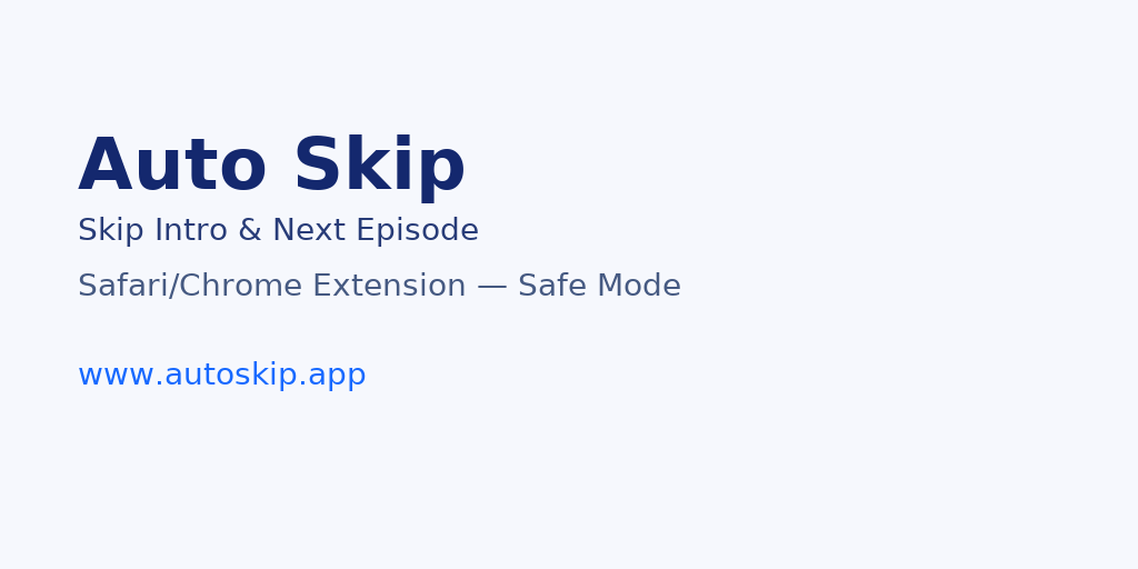 Auto Skip banner (light)